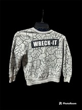 Disney Ralph Breaks The Internet Gray Black Wreck It Pullover Sweatshirt Small - £3.89 GBP