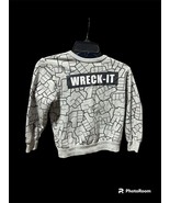 Disney Ralph Breaks The Internet Gray Black Wreck It Pullover Sweatshirt... - £3.82 GBP