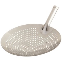 Winco Stainless Steel Round Skimmer, 12-Inch, Medium - £29.30 GBP