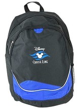 Disney Cruise Line Mickey Ear Icon Logo Backpack Black Blue 17 inch - £46.70 GBP
