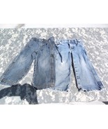 BUNDLE OF 2 QUANTITY 2-T BLUE JEANS WRANGLER &amp; OLD NAVY STYLISH RIPS &amp; S... - €15,78 EUR