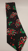 Yule Tie  Greetings MMG Hallmark Santa Claus Christmas Silk Tie Necktie - $9.74