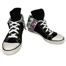 Coach Bonney Butterfly Black Hi Top Fold Over Sneakers 7 - £28.77 GBP