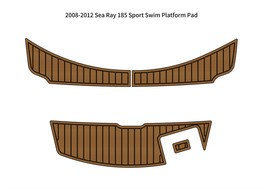2008-2012 Sea Ray 185 Sport Swim Platform Pad Boat EVA Foam Teak Deck Floor Mat - £234.63 GBP