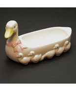 Vintage Mama Duck With Ducklings Soap Dish Holder Ceramic Bathroom Decor... - £11.81 GBP