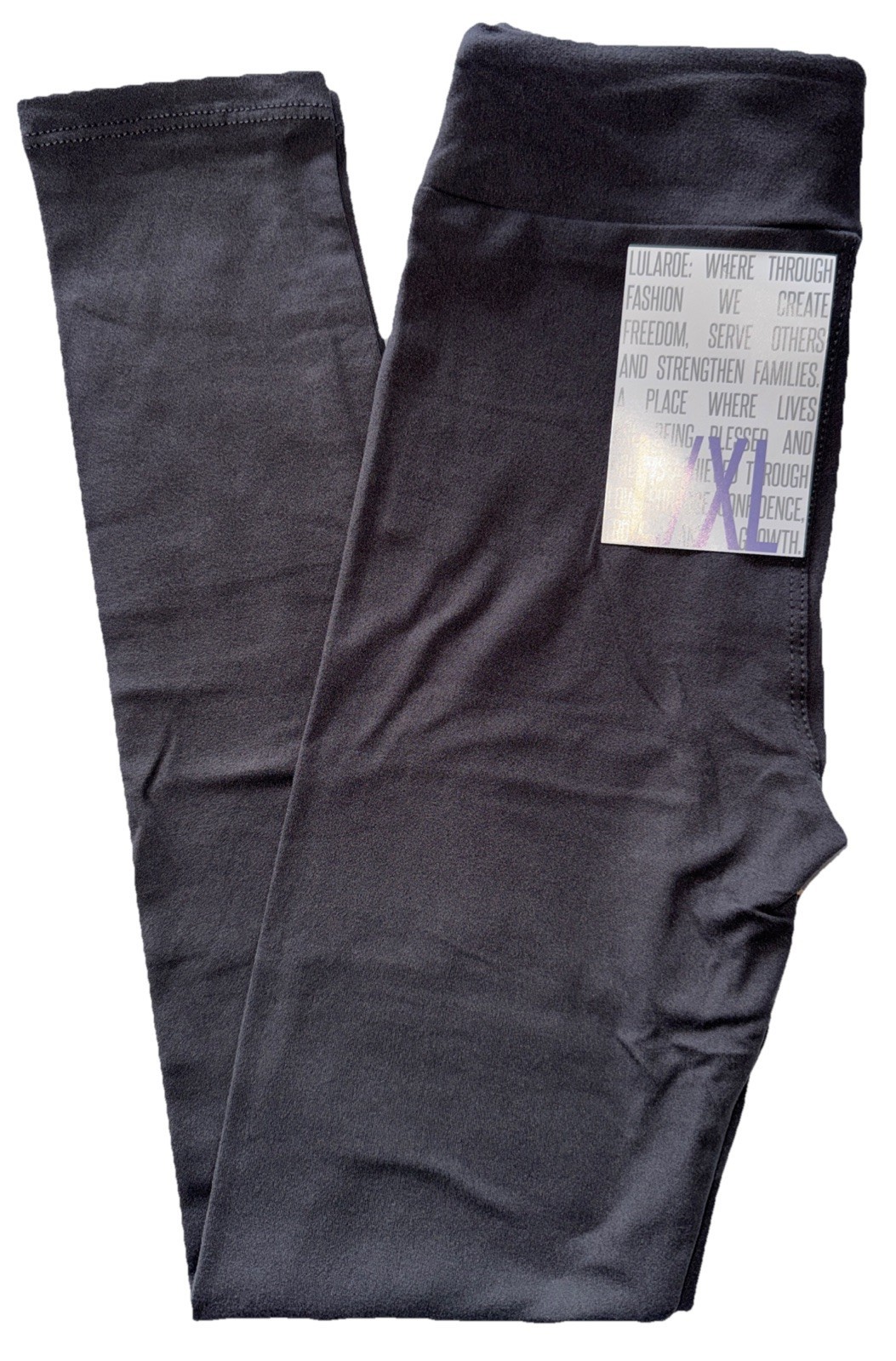 NWT LuLaRoe Kids L/XL (8-14) Solid Dark Gray Leggings - $15.83