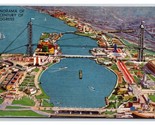 Aerial View Panorama Century of Progress Chicago IL UNP DB Postcard K16 - $4.90