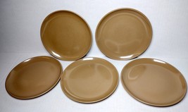 Melmac 6&quot; Plate Brown Lot of 5 Vintage Mid Century - $11.40