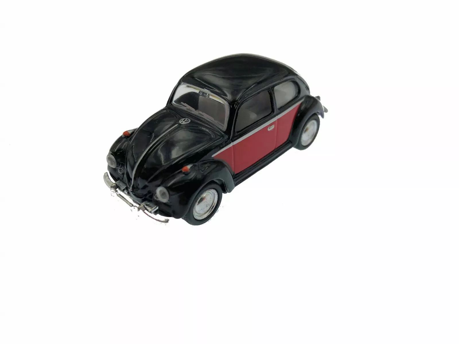 New Diecast 2.5&quot; Vw 1967 Volkswagen Beetle 2 Tone Diecast Model Toy Car 1:64 Bla - £8.98 GBP