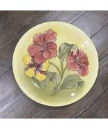 Walter Moorcroft Pottery Potters To The Late Queen Mary Hibiscus 10” Plate - $96.73 CAD