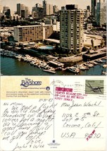 Canada BC Vancouver Bayshore Hotel Marina Posted to Corona CA VTG Postcard - £7.34 GBP
