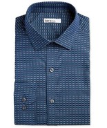 NWT Bar III Mens Small Blue Cotton Collared Dress Shirt - £15.85 GBP