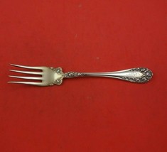 Rose by Wallace Sterling Silver Beef Fork 6 3/4&quot; Heirloom Silverware - £69.61 GBP
