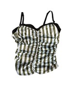 Miaou Renzo Tube Top Corset Top Deauville Striped Green Size XS - $135.40 CAD