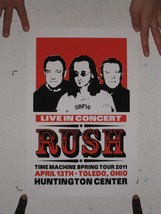 Rush Poster Silkscreen S/N Time Machine April 13 Toledo - $1,658.38 MXN
