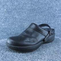Dansko  Women Clog Shoes Black Leather Buckle Size 38 Medium - £23.21 GBP
