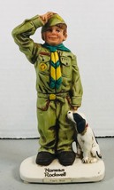 Boy Scouts Porcelain Figurine Statue - CAN&#39;T WAIT Norman Rockwell BSA-1 - £13.41 GBP