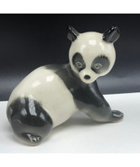 PANDA FIGURINE USSR porcelain bear statue sculpture russia federation cu... - $29.65