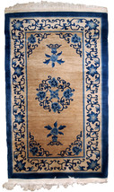 Handmade antique Peking Chinese rug 3.1&#39; x 5.3&#39; (94cm x 161cm) 1940s - £1,421.53 GBP