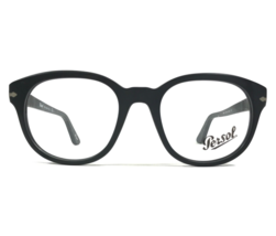 Persol Eyeglasses Frames 3052-V 9000 Matte Black Round Full Rim 52-20-145 - £88.72 GBP