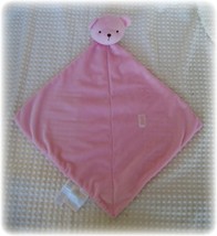 Carters Just One Year Precious First Security Blanket Lovey Plush Pink Bear EUC - $9.49