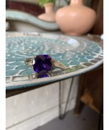 Large Amethyst Style Ring - $18.00