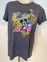 Disney Women&#39;s Mickey &amp; Friends Tee Shirt Medium Blue - £7.58 GBP