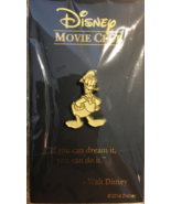 *Donald Duck Disney Movie Club Pin Lapel VIP Anniversary Gold Tone Exclu... - £10.27 GBP