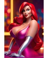 Jessica Rabbit Ai Digital Image Picture Photo Wallpaper Trading Card Pos... - £1.54 GBP