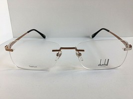 New Dunhill VDH038 0668 Titanium Gold 56mm Rimless Men&#39;s Eyeglasses Frame Puo1 - £168.08 GBP