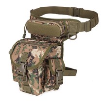 Tactical Military Waterproof Nylon Fanny Pack Men Multi-pockets Waist Bag Camo T - £60.05 GBP