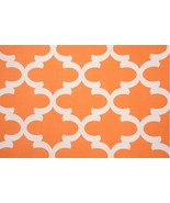 Fabric Premier Prints Macon Orange Lattice Fynn Remnants Lot Home Decor,... - $24.69 CAD