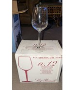 Luigi Bormioli 12oz. Wine Glass Set of 6 Academia Del Vino Chardonnay N.... - £37.87 GBP