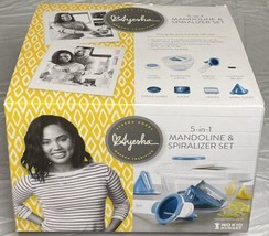 Ayesha Curry 5-in-1 Mandoline &amp; Spiralizer Set Twilight Teal Juicer Grater Chips - $23.49