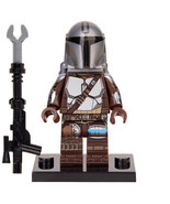 Din Djarin with Baby Yoda Star Wars Mandalorian Custom LEGO Minifigure Toy - $56.13 MXN