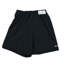 Nike Shorts Mens M Black Dri Fit Drawstring Elastic Waist Neon Green Mes... - £15.44 GBP