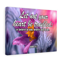  Let Not Your Heart Be Troubled John 14:1 Bible Verse Canvas Chr - £67.23 GBP+