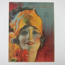 Dear Heart Sheet Music Jean LeFavre WC Polla Willard Goldsmith Antique 1919 - $19.99