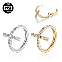 Tragus Piercing Nose piercing helix ear goth cross nose ring body Jewelry septum - £14.64 GBP
