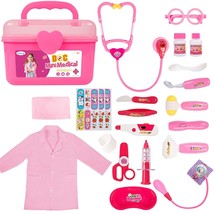 Durable Doctor Kit For Kids, 23 Pieces Pretend Play Educational Doctor Toys, Den - £35.95 GBP