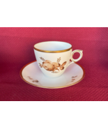 ROYAL COPENHAGEN BROWN ROSE Cup and Saucer 688 9452 - $20.44 CAD