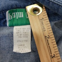 Vintage Palm Club Women's Blue Cotton Long Sleeve Denim Shirt Blouse Top image 4