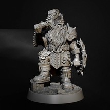 60mm Resin Model Kit Warrior Dwarf Unpainted - $29.89