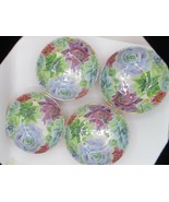 Rachel Ashwell Cactus Succulent Melamine Bowles Set Of 4 Floral 7 1/2&quot;  ... - $20.79