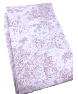 Mary Rose Toile Fabric Lite Pink White 1 Yard Quilt Gate Romantic French... - €33,76 EUR