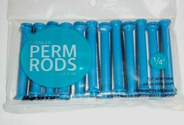 MARIANNA SHORT BLUE 1/4&quot; ~ Straight Perm Rods ~ 12 Ct ~ Buy 2; Get 1 FREE!! - £4.67 GBP