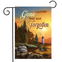 Gone But Not Forgotten Bereavement Garden Flag Inspirational Nautical 12... - $19.99