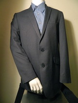  Kenneth Cole Reaction Rayon Blend Gray Small Checks Blazer Sports Coat Size 42L - $32.50