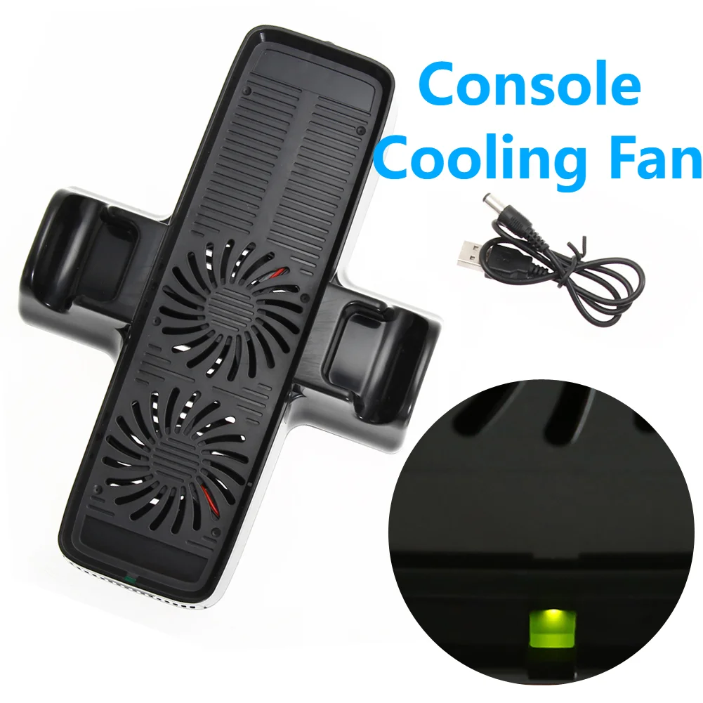 Console Cooling Fan ABS Cooling Fan Bracket with Dual Dock Stand Accessories for - £16.90 GBP