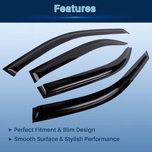 NEXAGEBIUS 4Pcs Tape-on Type Side Window Rain Guards Deflectors Visors V... - $21.77